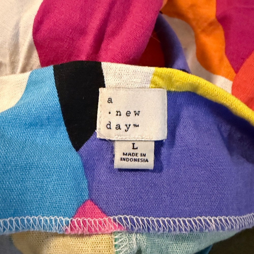 Multicolor linen Dress - Picture 3 of 3